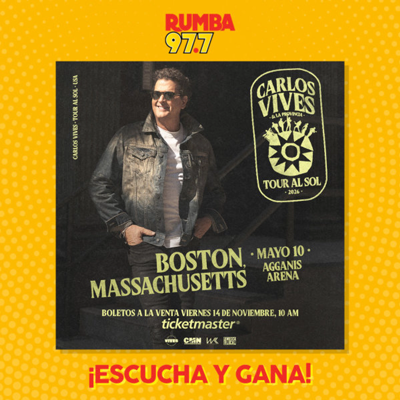 Carlos Vives en Agganis Arena