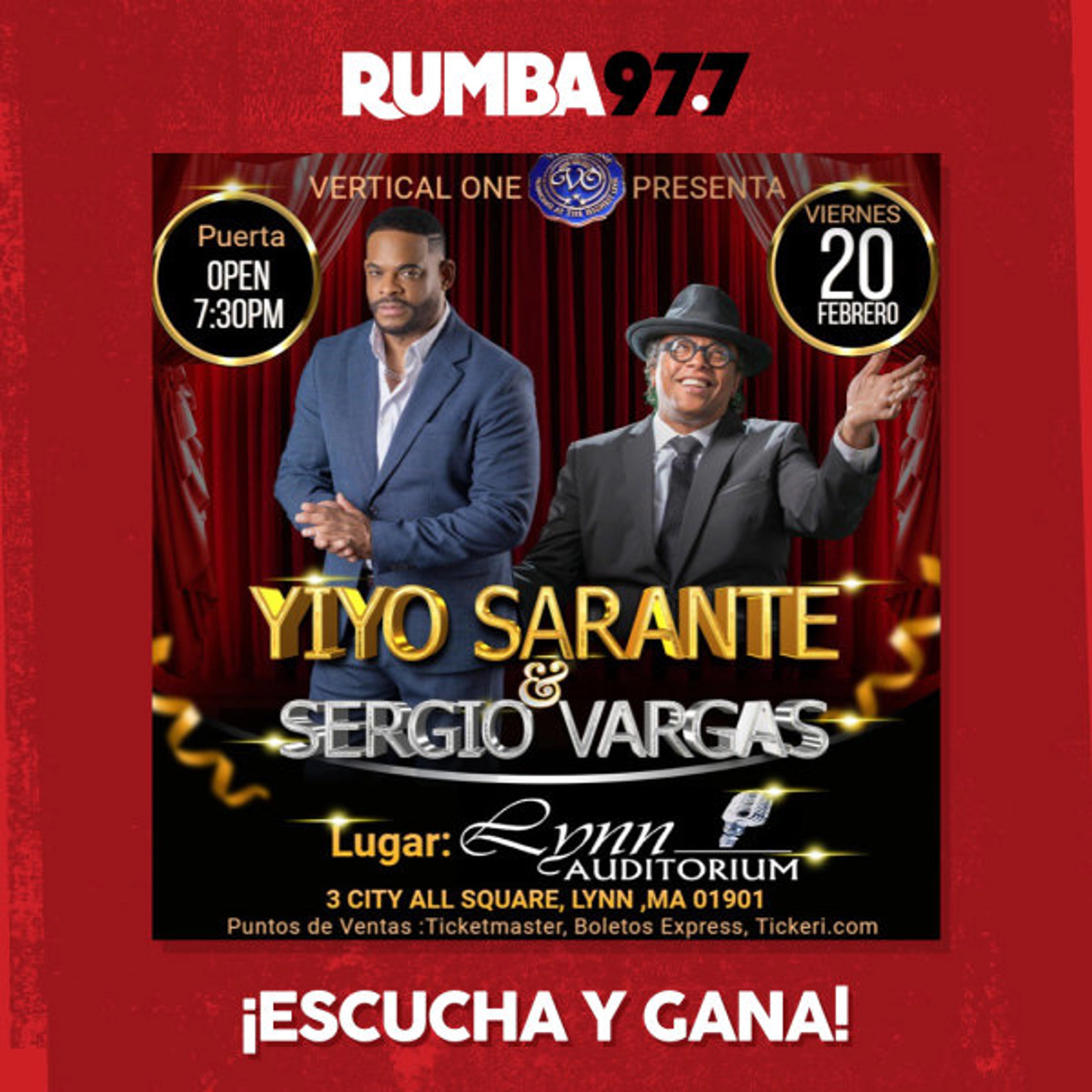 Yiyo Sarante en Lynn Auditorium