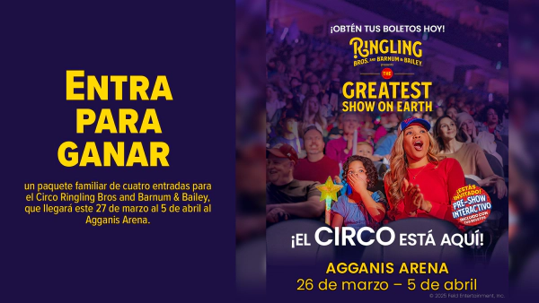 Win a Family Four Pack to the Ringling Bros, And Barnum & Bailey Circus