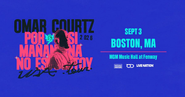 Omar Courtz en MGM Music Hall Fenway