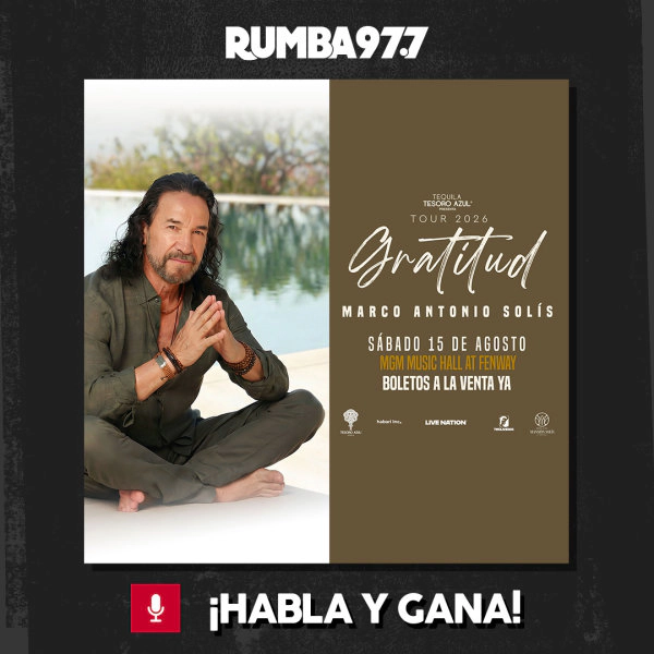 ¡Rumba 97.7 te lleva a ver a Marco Antonio Solís!