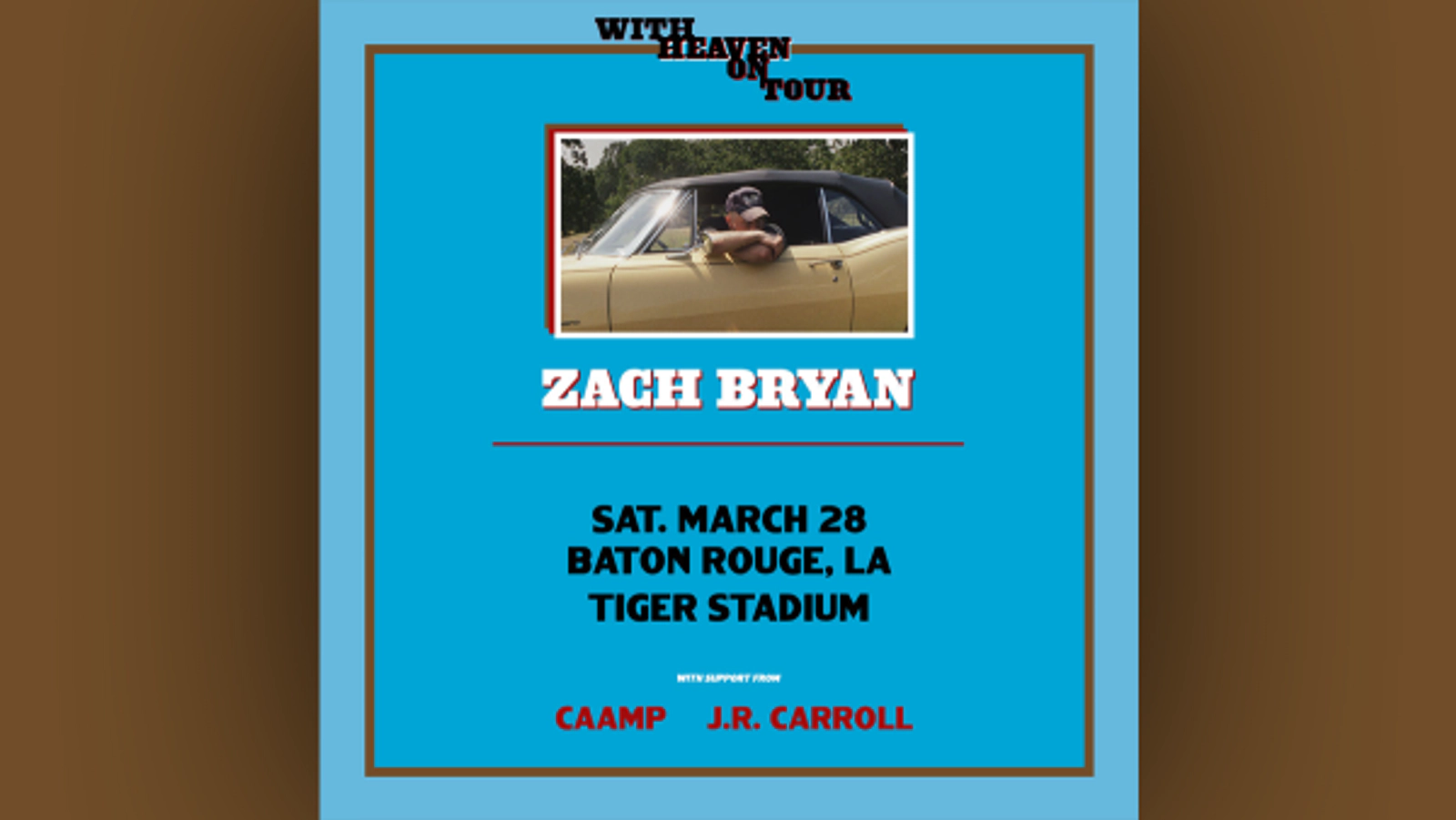 Last chance to win tickets to Zach Bryan at Tiger Stadium!