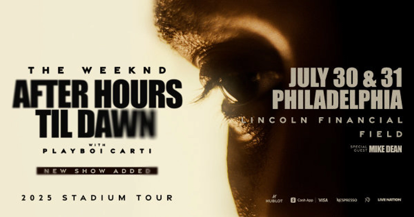 See THE WEEKND in Philly!