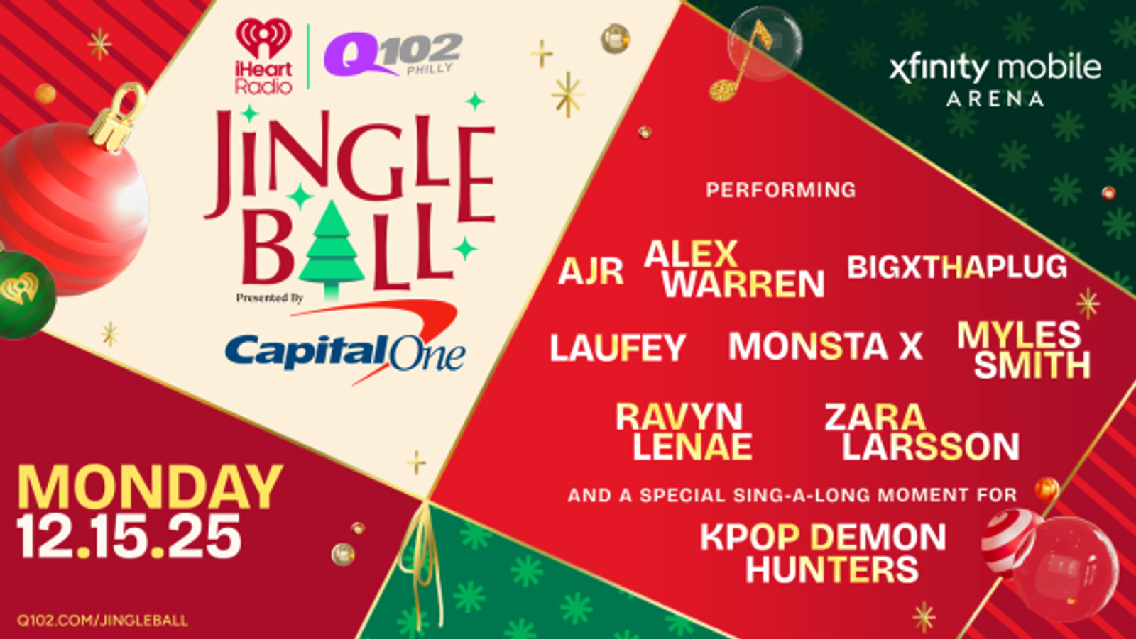 WIN TICKETS TO Q102 JINGLE BALL!