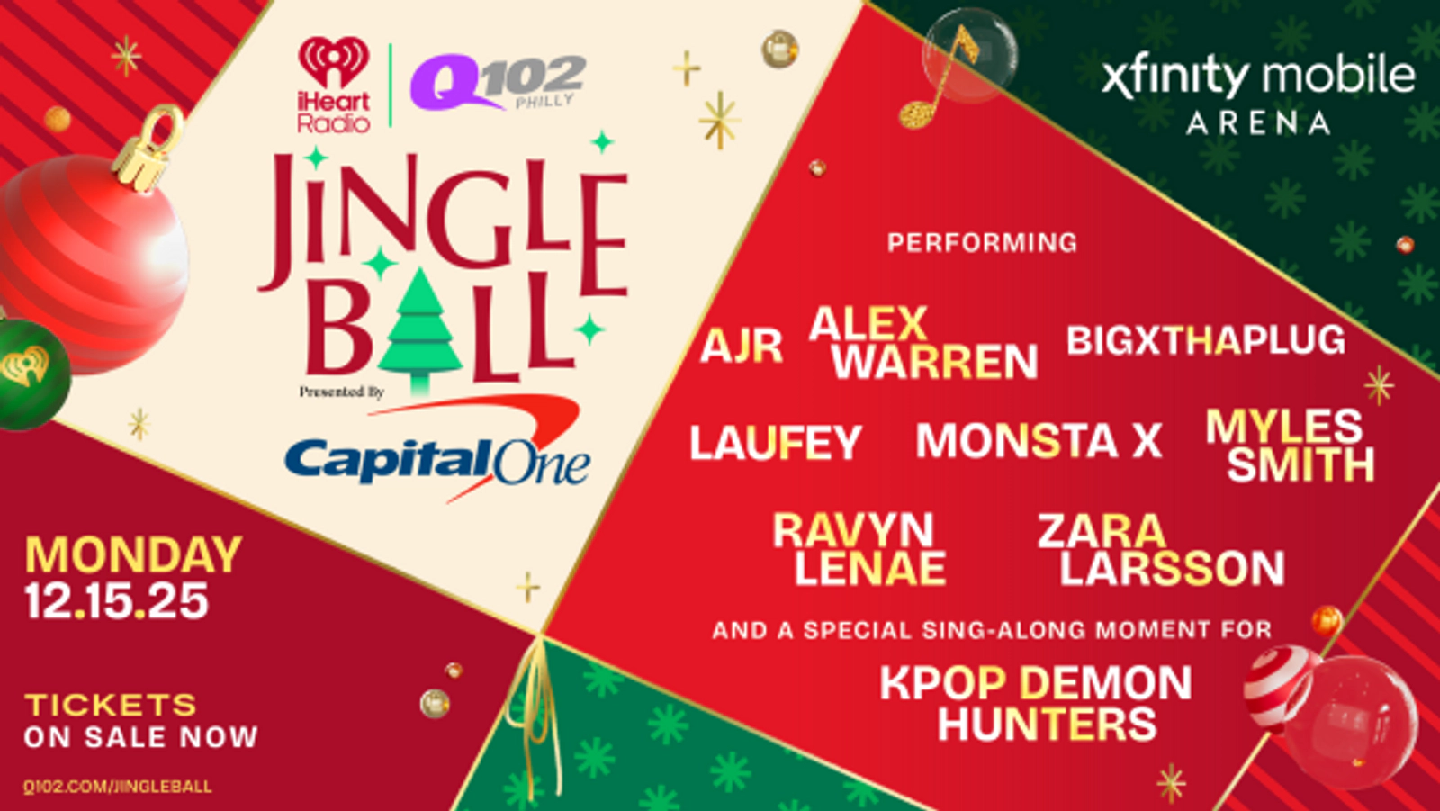 TALKBACK FOR TICKETS:  Q102 Jingle Ball Presented by Capital One