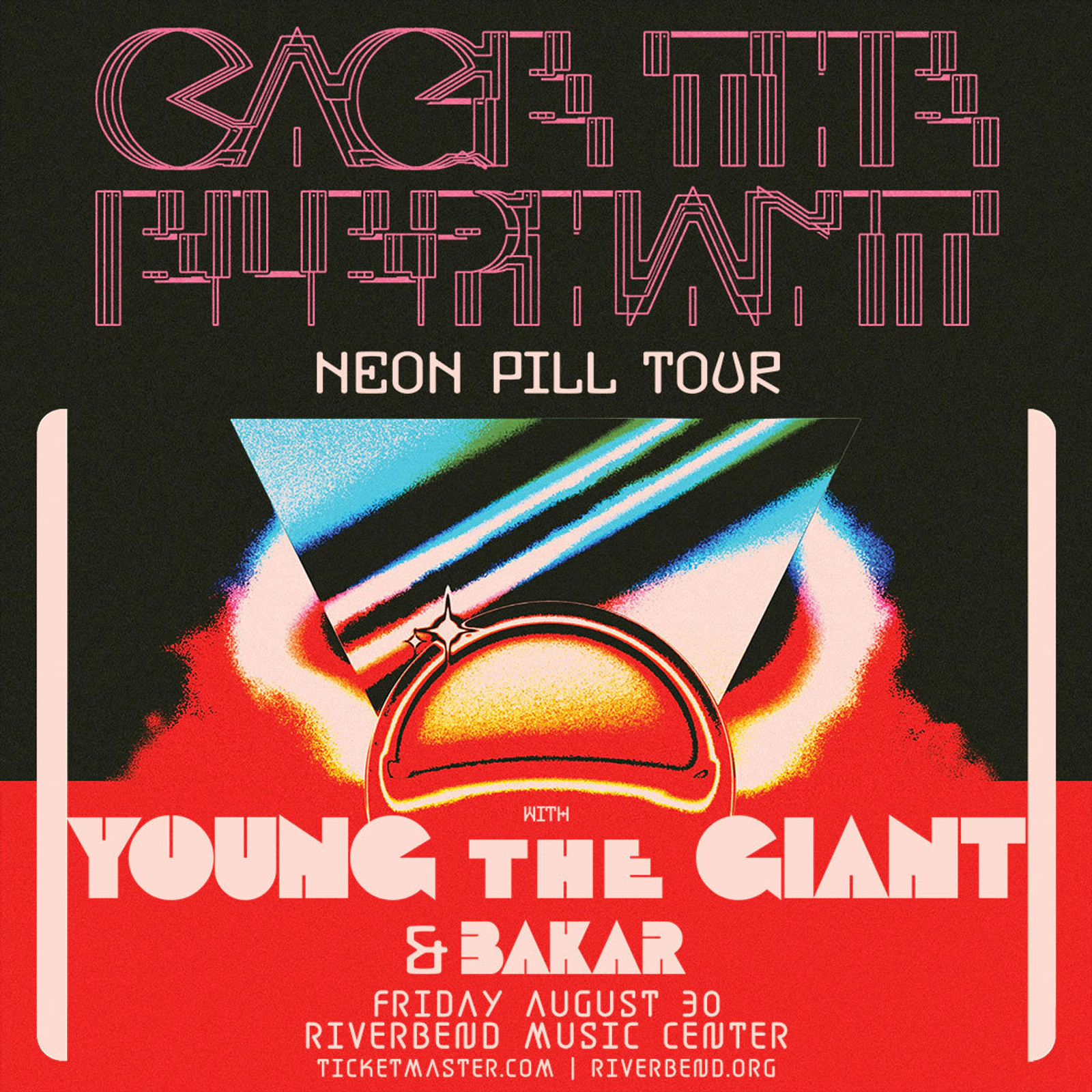 CAGE THE ELEPHANT AT RIVERBEND ON 8.30.24 100.1 WKQQ 100.1 WKQQ