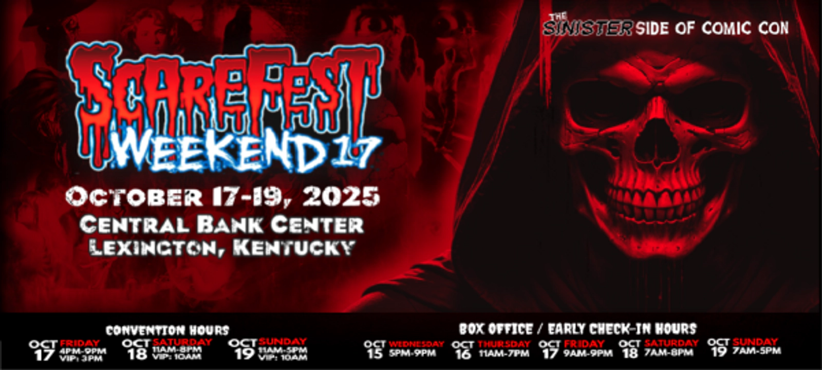 Scarefest at Central Bank Center October 17-19th