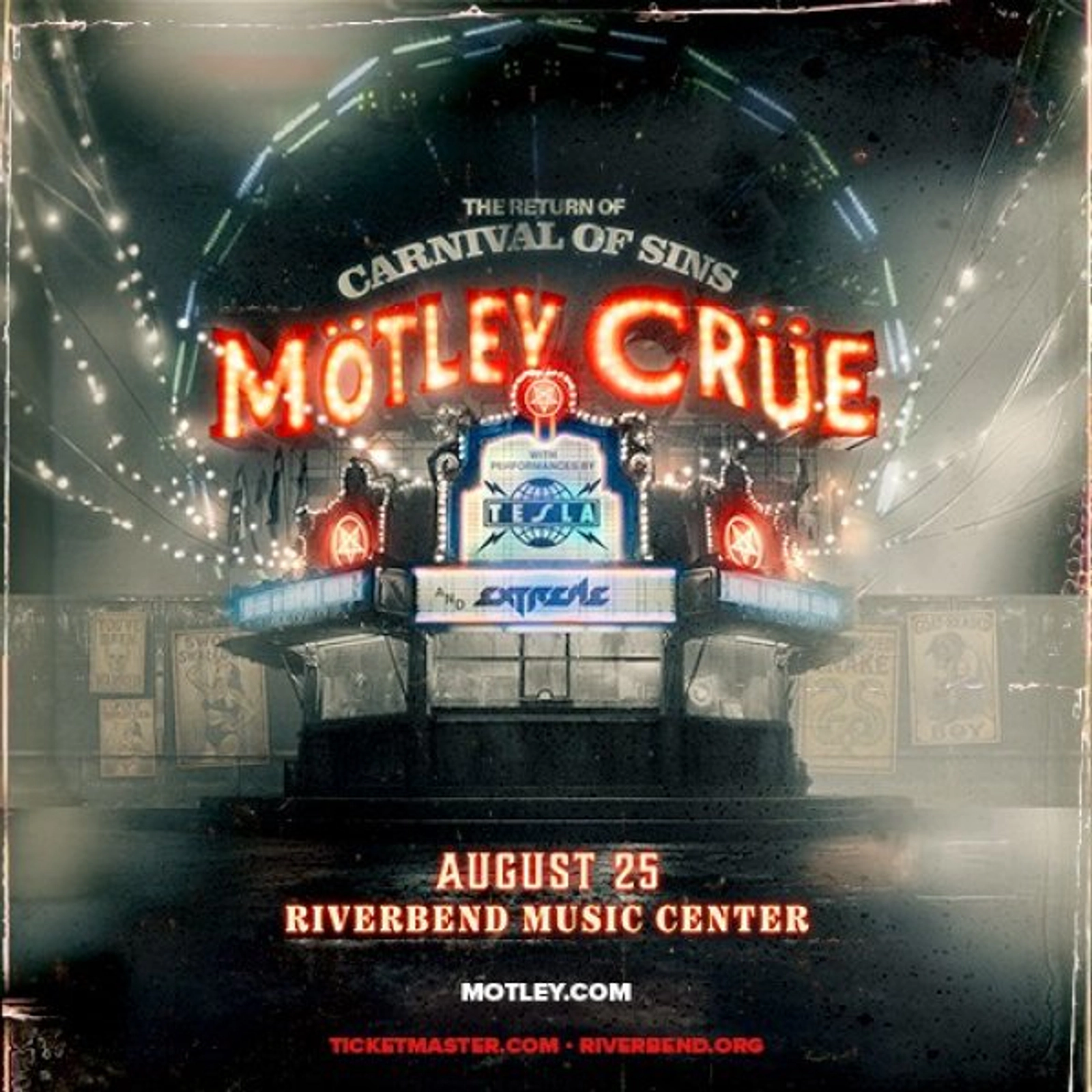 Motley Crue at Riverbend Music Center on August 25, 2026