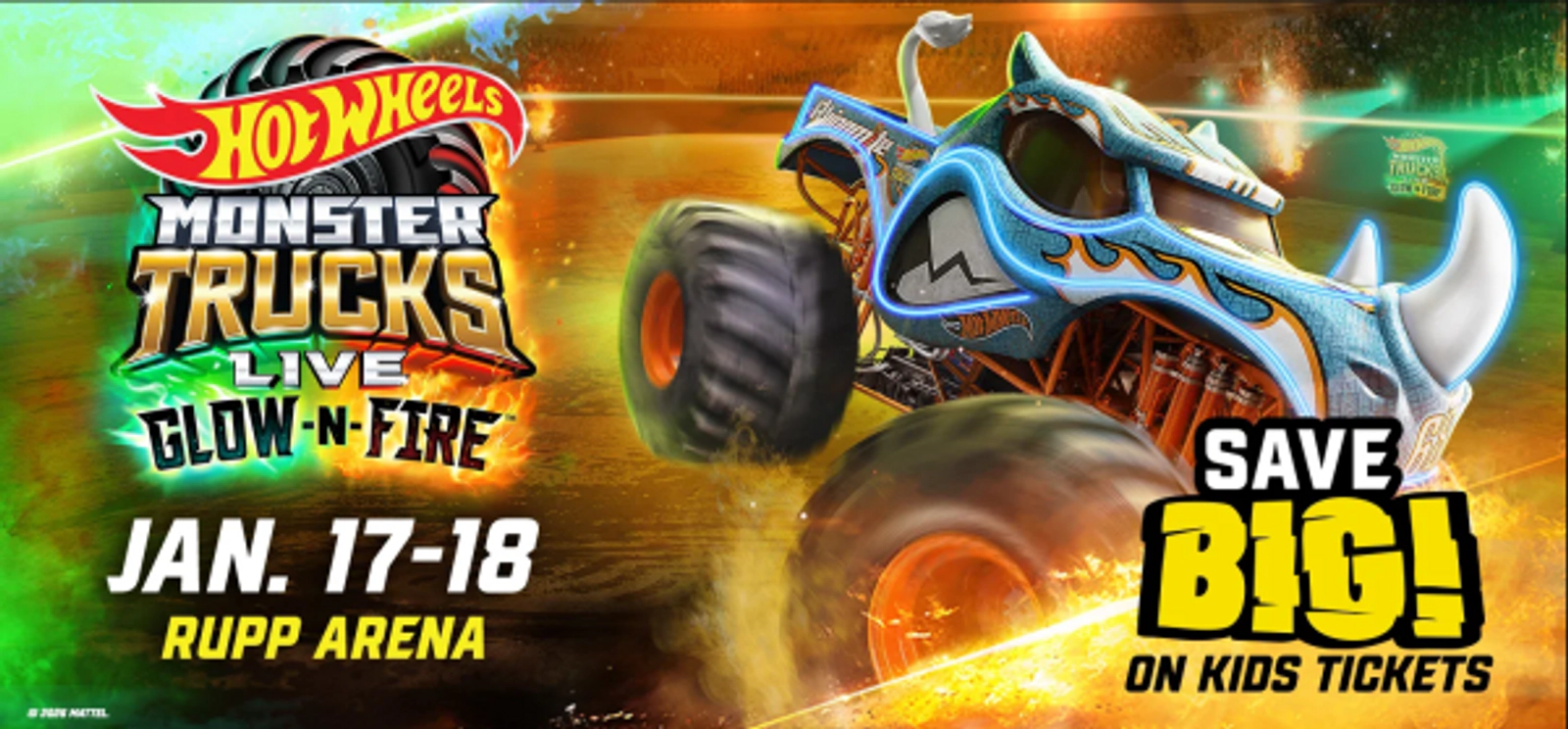 Hot Wheels: Monster Trucks Live at RUPP Arena on January 17-18