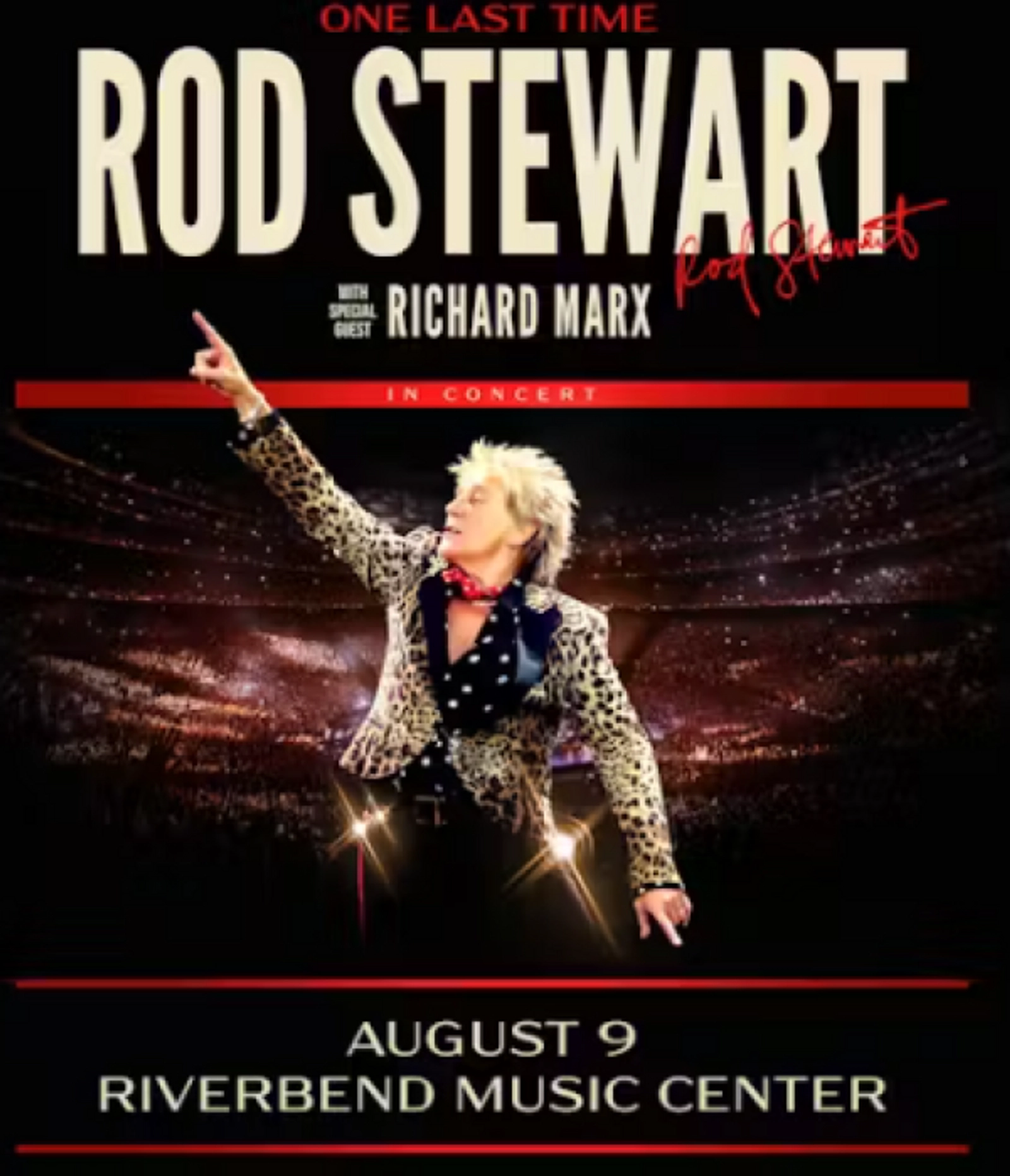 Rod Stewart at Riverbend Music Center on August 9, 2026