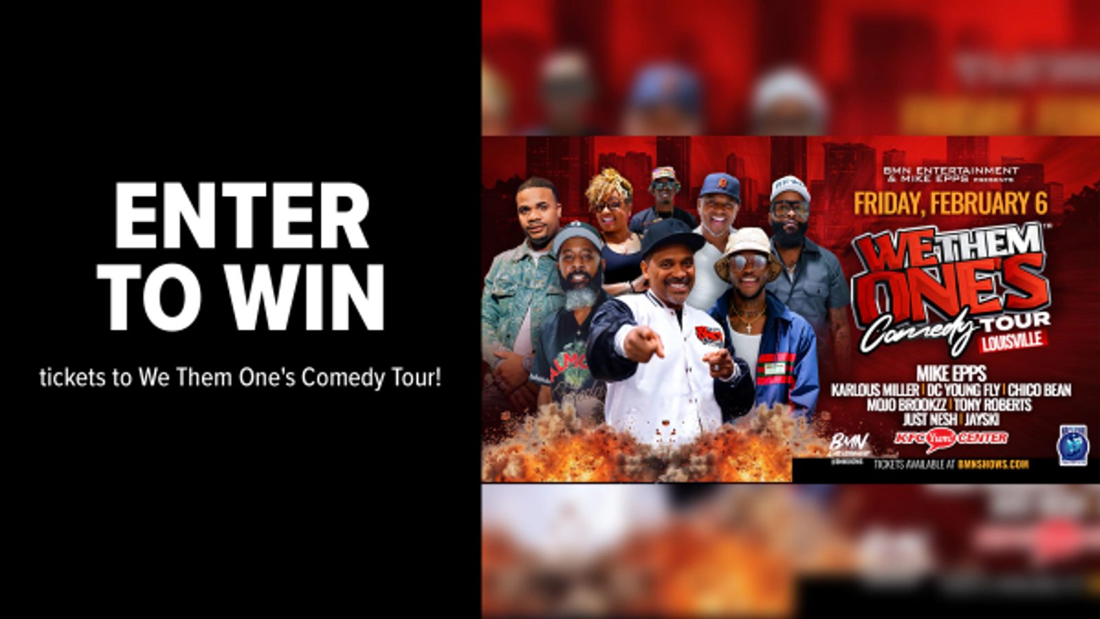 Enter to win tickets to We Them One's Comedy Tour!