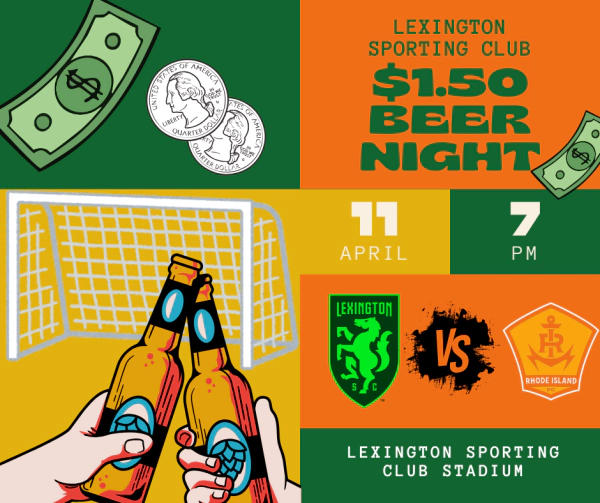 Lexington Sporting Club $1.50 Beer Night April 11, 2026