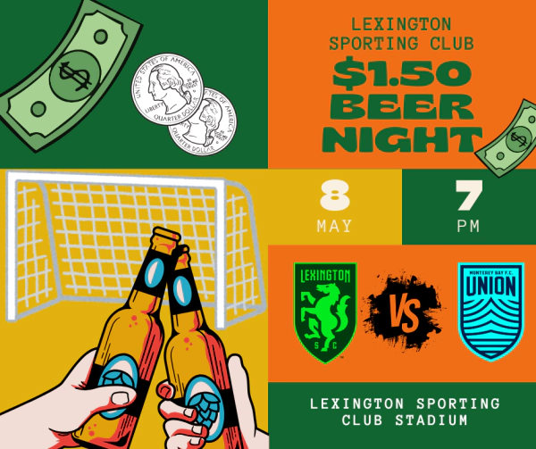Lexington Sporting Club $1.50 Beer Night May 8, 2026