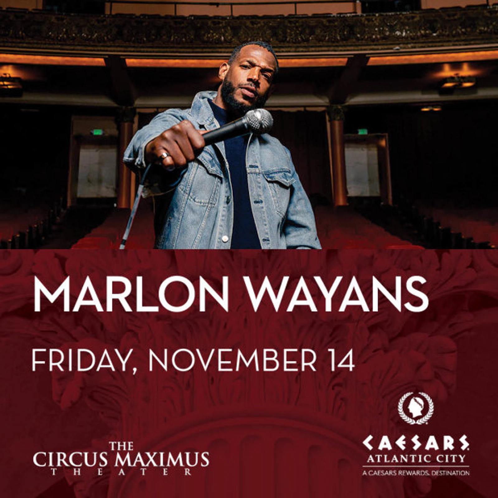 Marlon Wayans at Circus Maximus Theater at Caesars Atlantic City