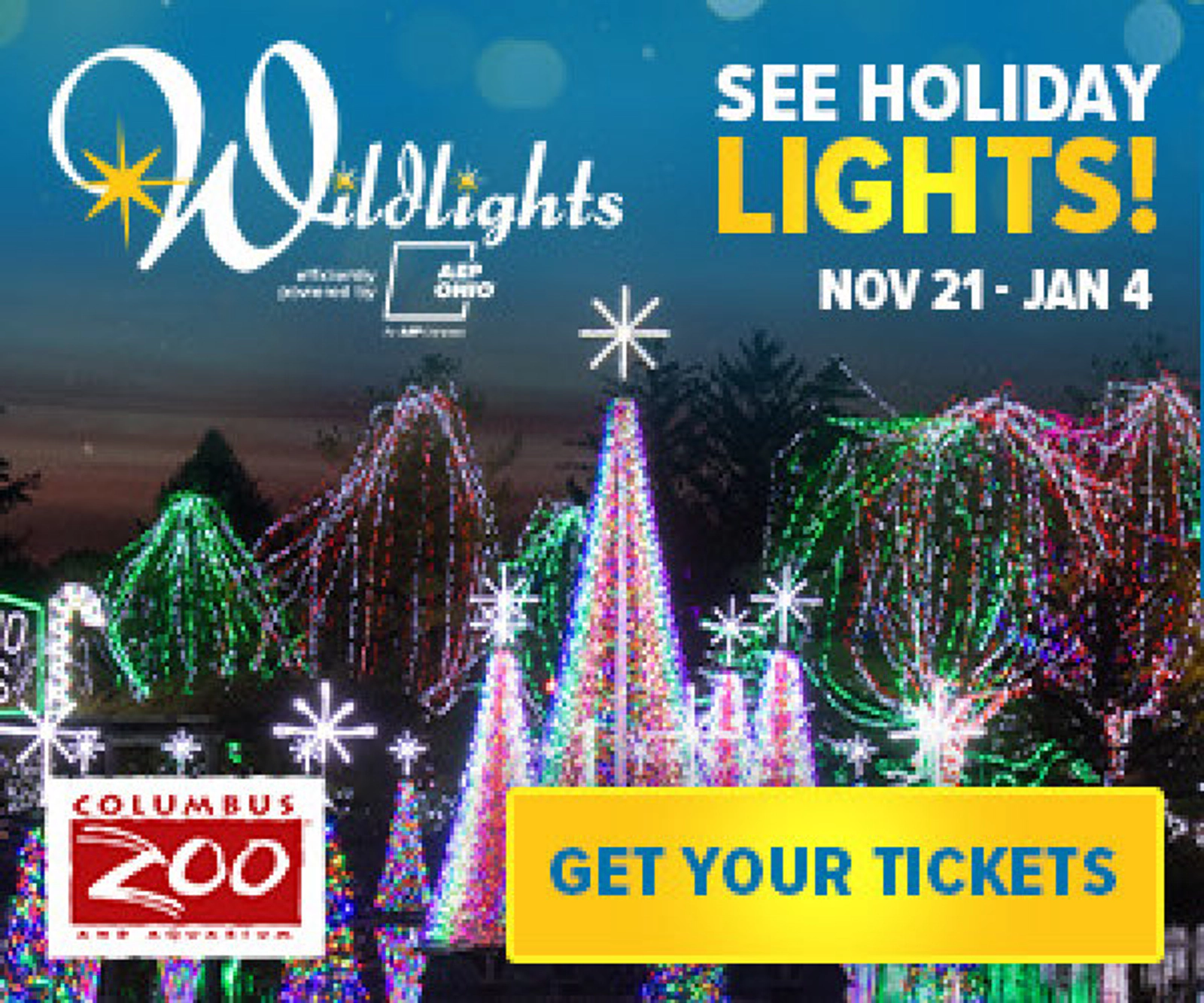 Win tickets to Wildlights at the Columbus Zoo!
