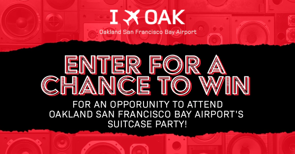Oakland San Francisco Bay Airport Suitcase Party