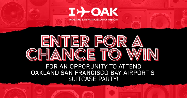 Oakland San Francisco Bay Airport Suitcase Party