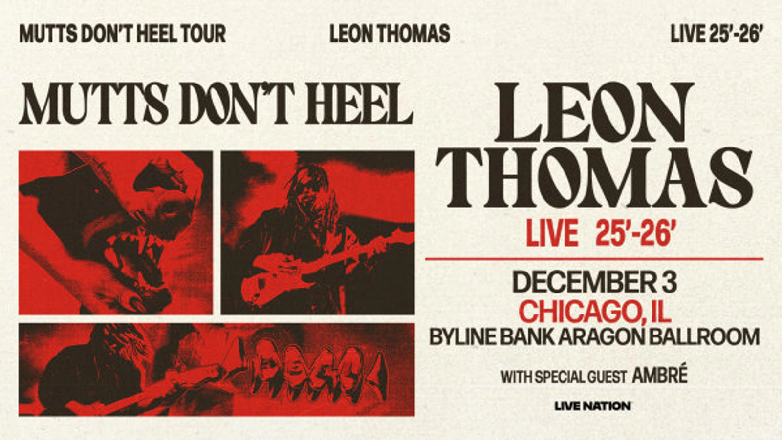 Enter for a chance to win tickets to see Leon Thomas live!