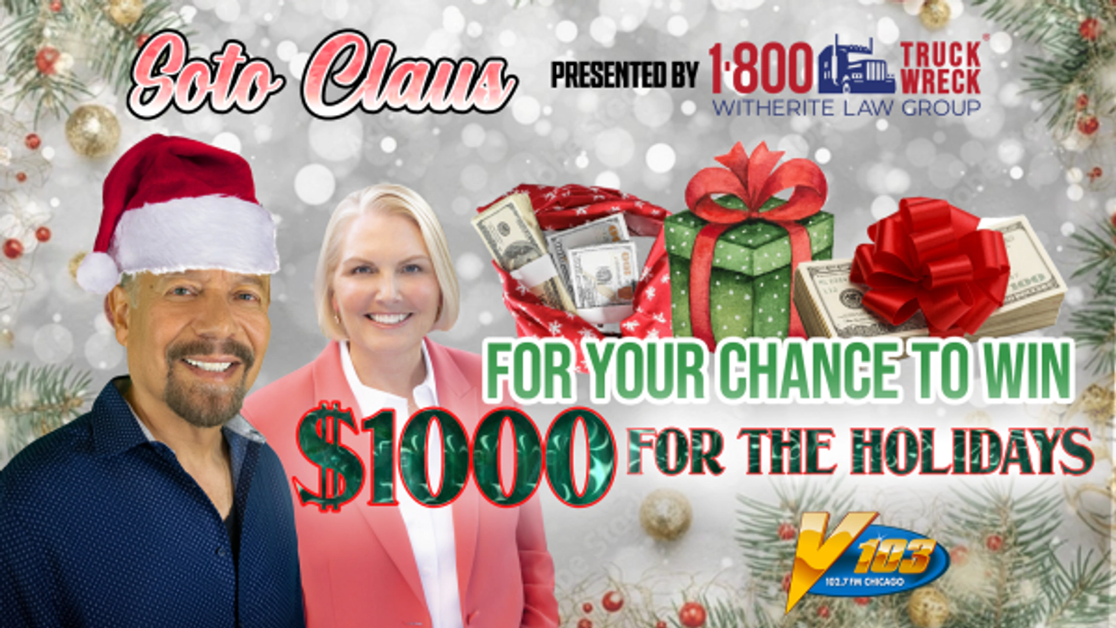 Tell Us What You Need For The Holidays For A Chance To Win $1,000 from 1-800-Truck Wreck