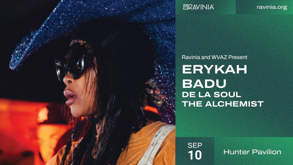 Enter for a chance to win a lawn passes for 6 to see Erykah Badu live on September 10th at Ravinia Festival.