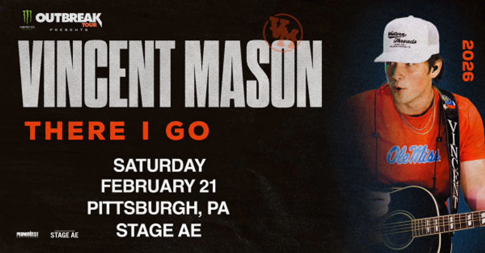 Win tickets to see Vincent Mason at Stage AE!