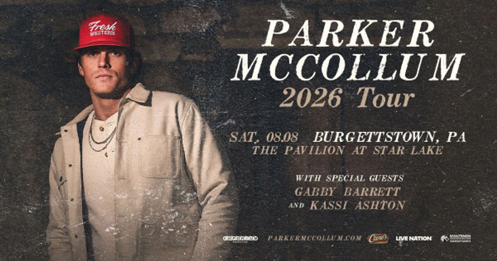 Win tickets to see Parker McCollum at The Pavilion at Star Lake!