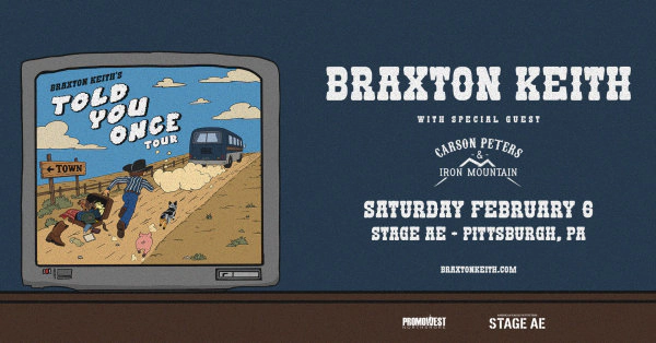 Win tickets to see Braxton Keith at Stage AE!