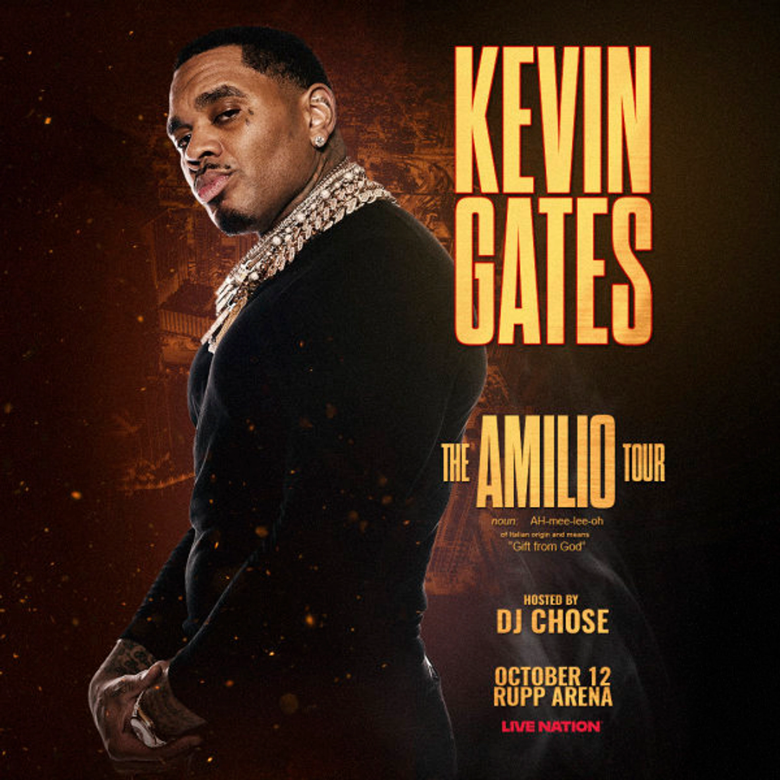 Kevin Gates at Rupp Arena on October 12