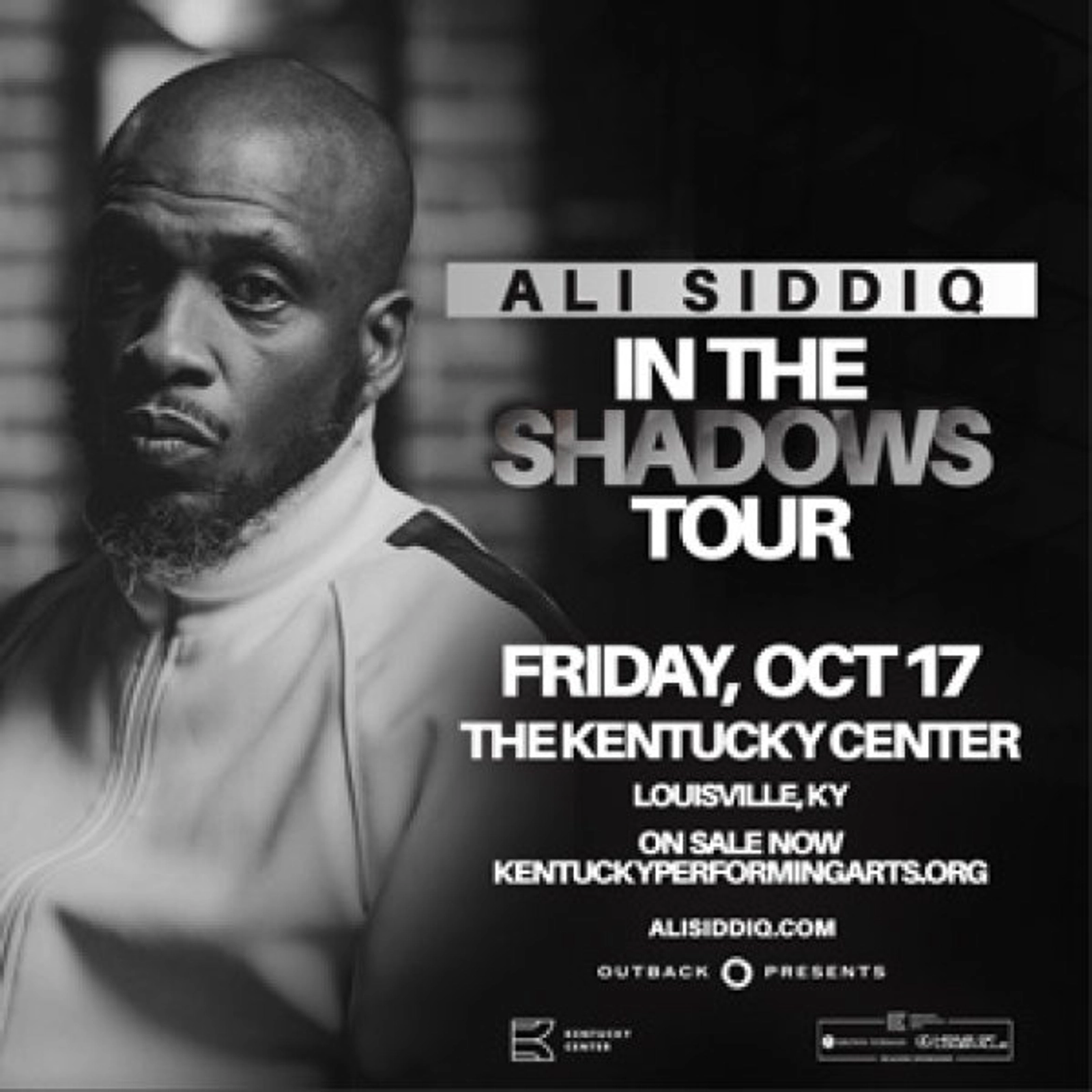 Ali Saddiq at Kentucky Center Performing Arts October 17, 2025