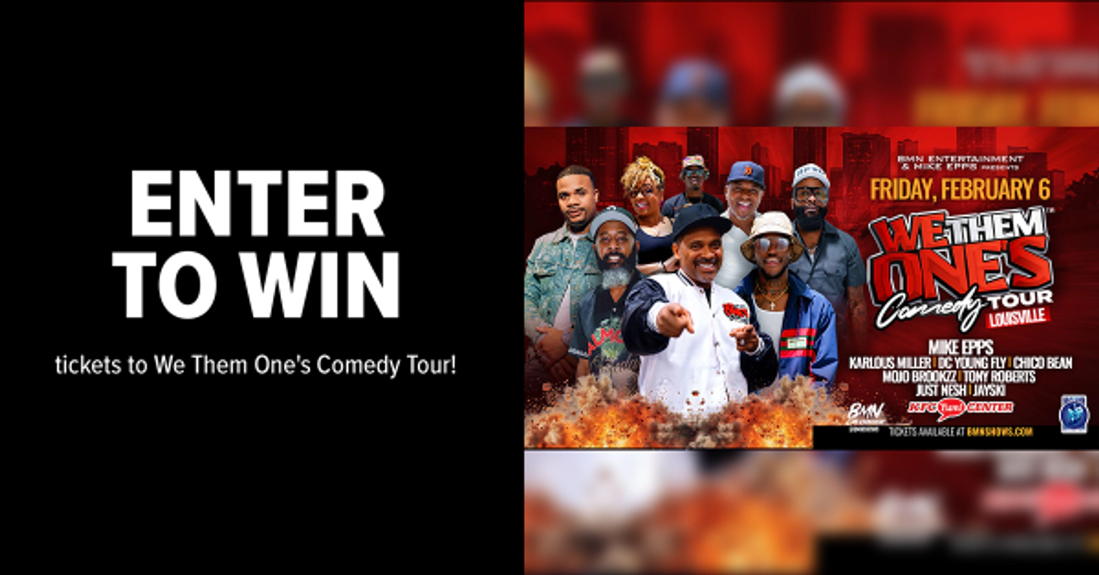 Enter to win tickets to We Them One's Comedy Tour!