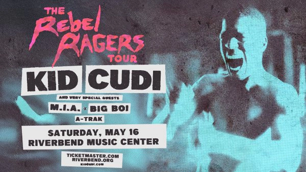 Kid Cudi Presents: The Rebel Ragers Tour 2026 at Riverbend Music Center May 16, 2026
