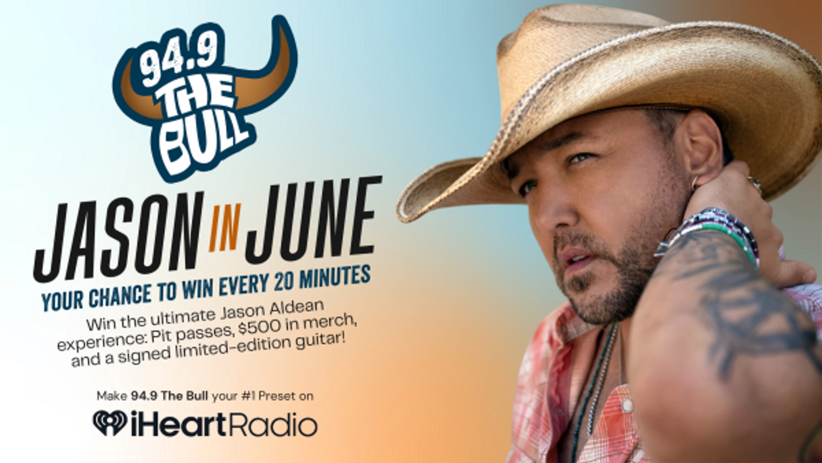 Jason In June: Listen To Win Jason Aldean VIP Experience!