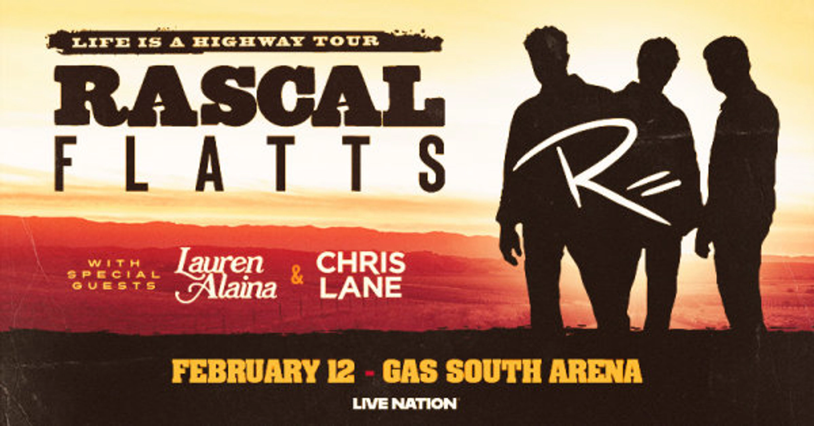 Win tickets to Rascal Flatts at Gas South Arena!