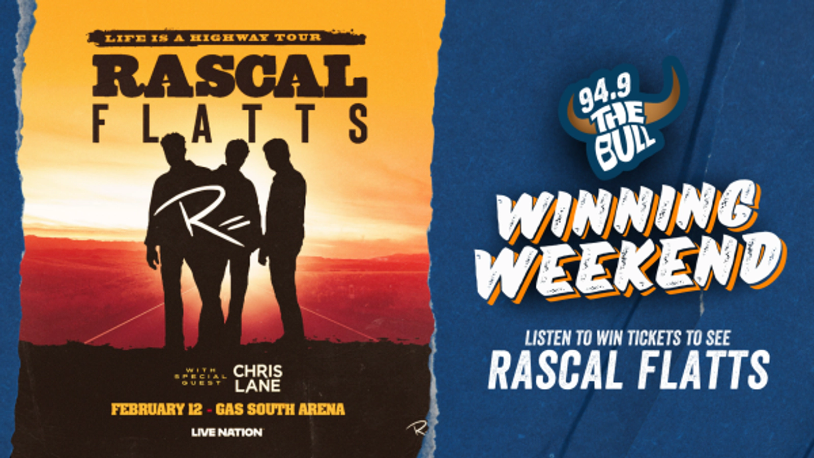 Winning Weekend: Rascal Flatts at Gas South Arena!