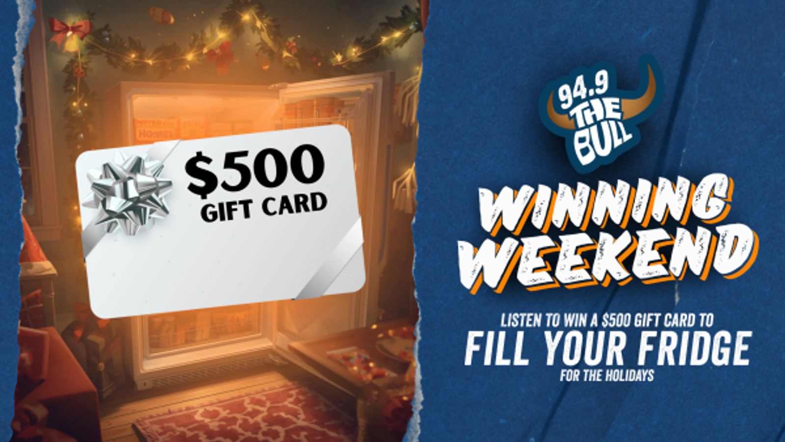 Winning Weekend: Fill your Holiday Fridge with $500!