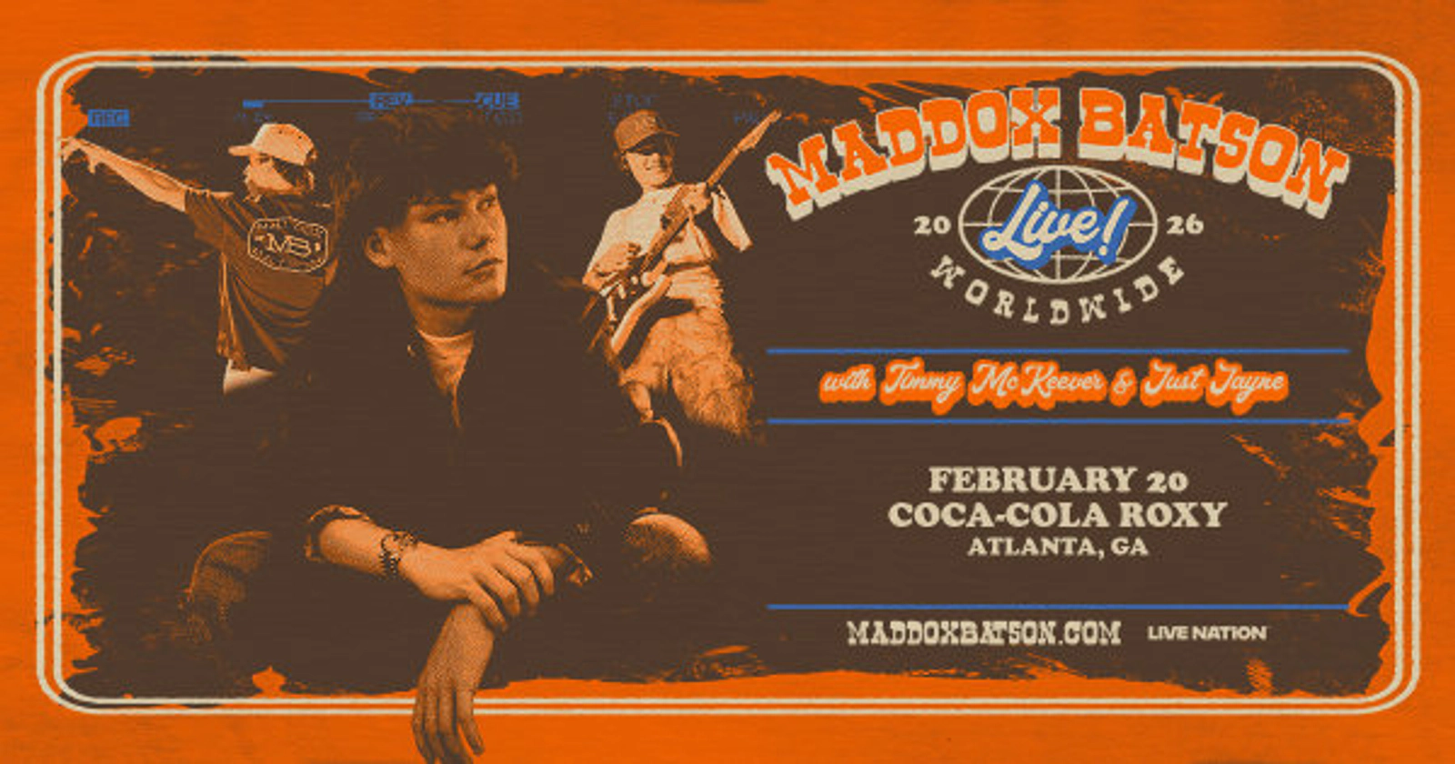 Win tickets to see Maddox Batson at Coca-Cola Roxy!