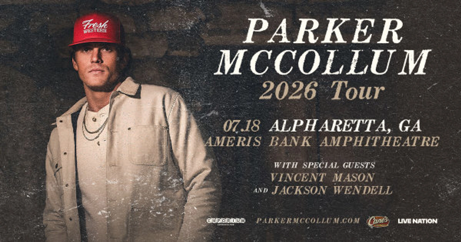 Win tickets to Parker McCollum at Ameris Bank Amphitheatre!
