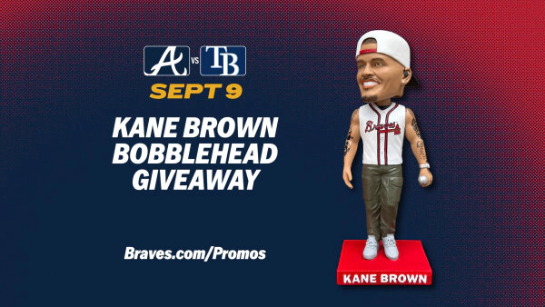Win tickets to the Braves Kane Brown Bobblehead Night!