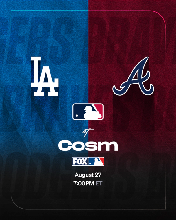 Win tickets to see the Dodgers vs. Braves Game in Shared Reality at Cosm!