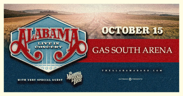 Win tickets to see Alabama Live in Concert at Gas South Arena!