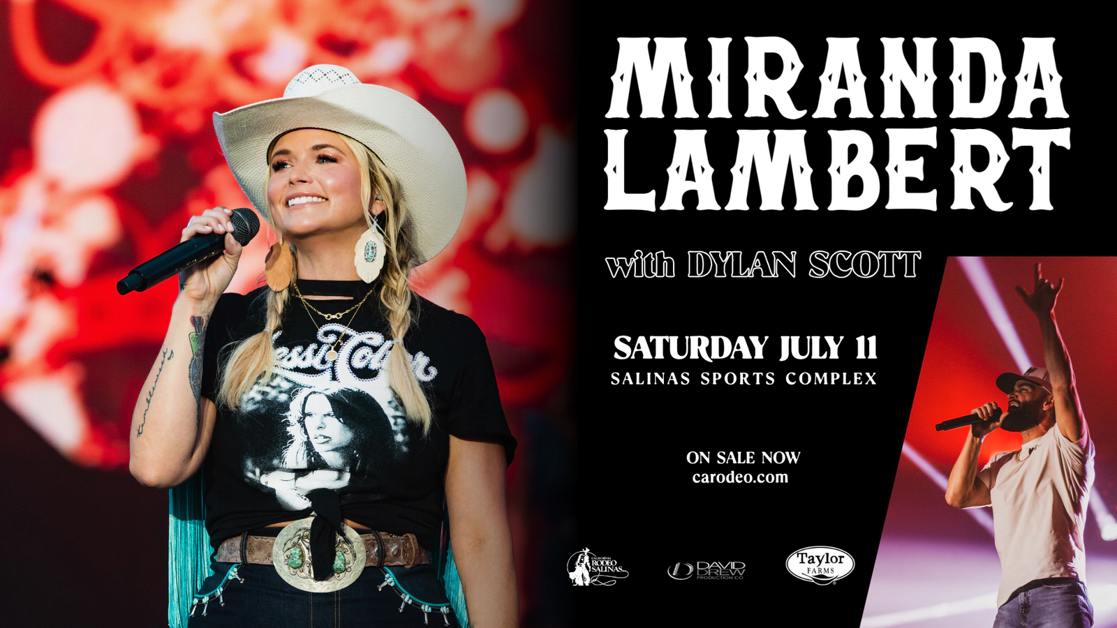 92.7 KTOM is sending you to see Miranda Lambert at Salinas’ biggest show of the summer!
