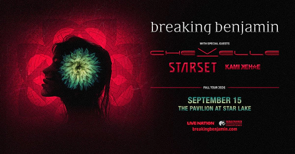 Breaking Benjamin at The Pavilion at Star Lake 09.15.26