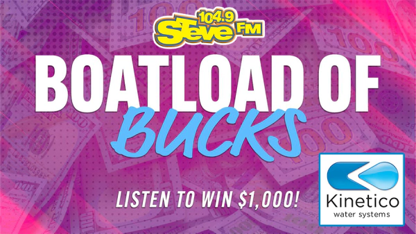 Listen To Win $1,000 With Boatload Of Bucks!