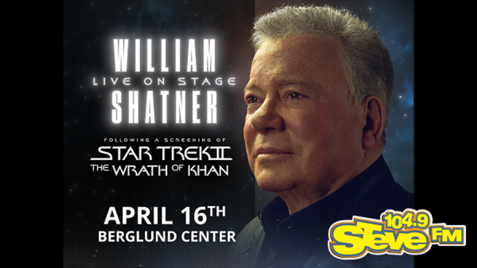Steal STEVE's Seats to WILLIAM SHATNER Live On Stage!
