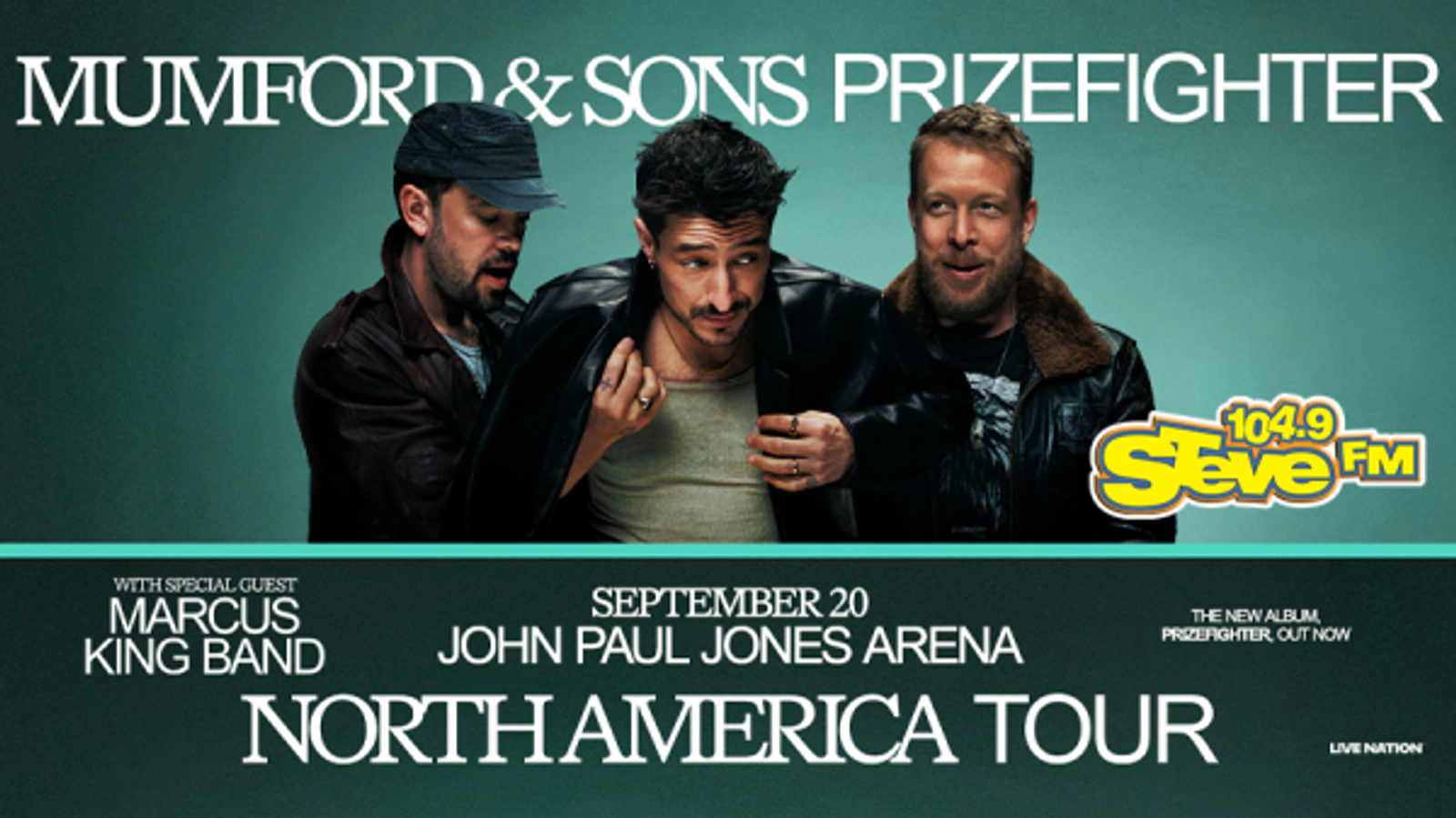 Steal STEVE's Seats to MUMFORD & SONS at John Paul Jones Arena!