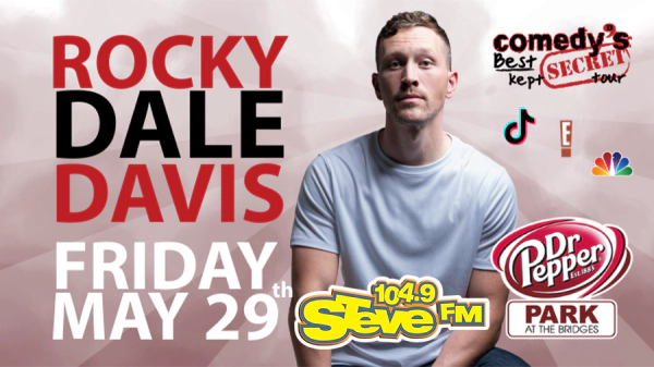 Steal STEVE's Tickets to Comedian ROCKY DALE DAVIS at Dr Pepper Park!