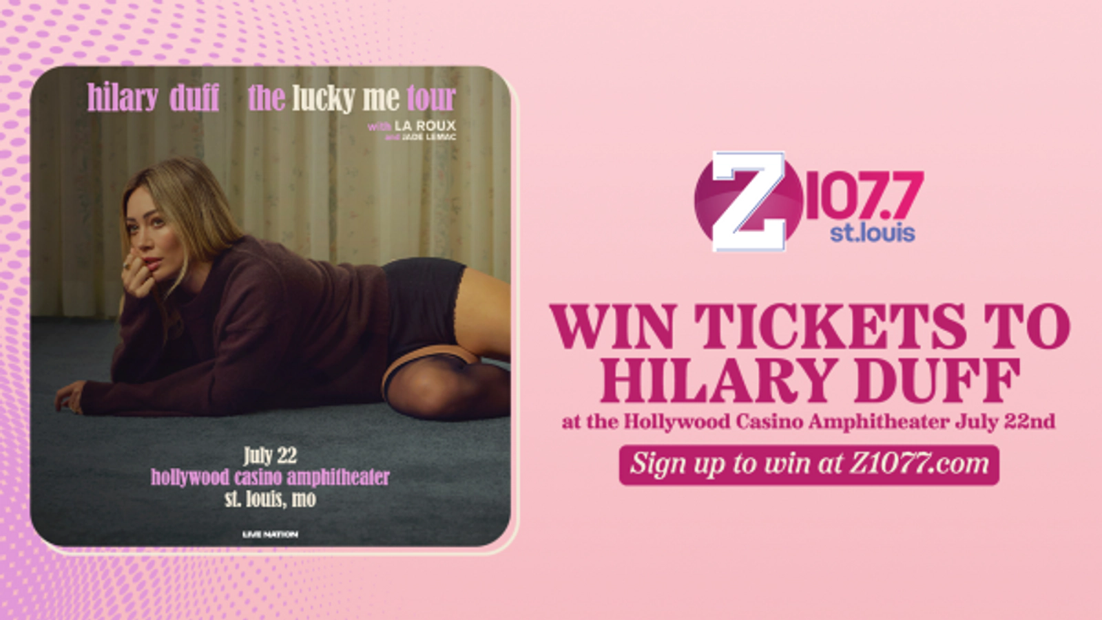 Win Tickets to Hilary Duff at the Hollywood Casino Amphitheater July 22nd