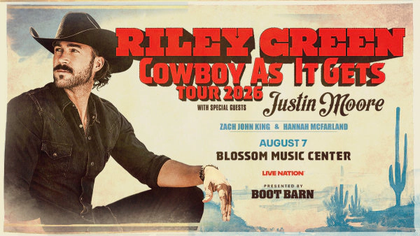Win Tickets to See Riley Green at Blossom Music Center