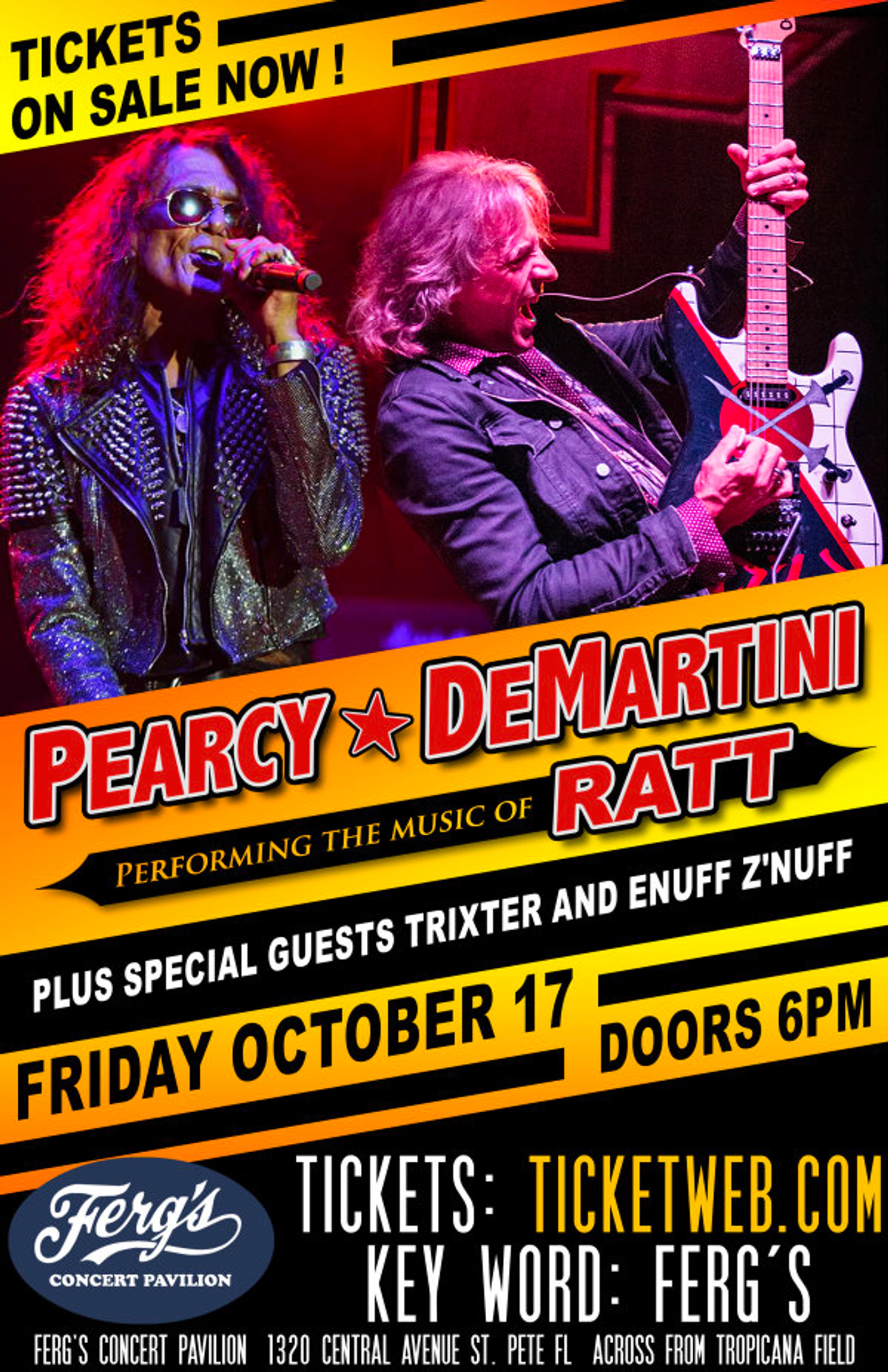 Win Tickets to PEARCY * DEMARTINI Performing the Music of RATT!