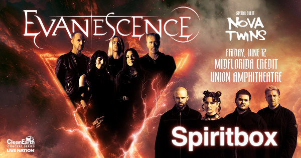 WIN! A pair of passes to see Evanesence w/ Spiritbox June 12th